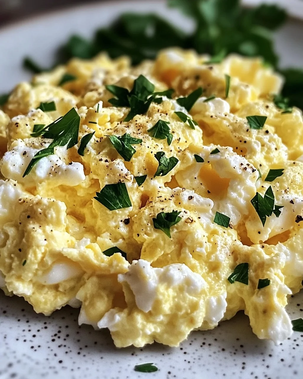 Rührei mit Hüttenkäse