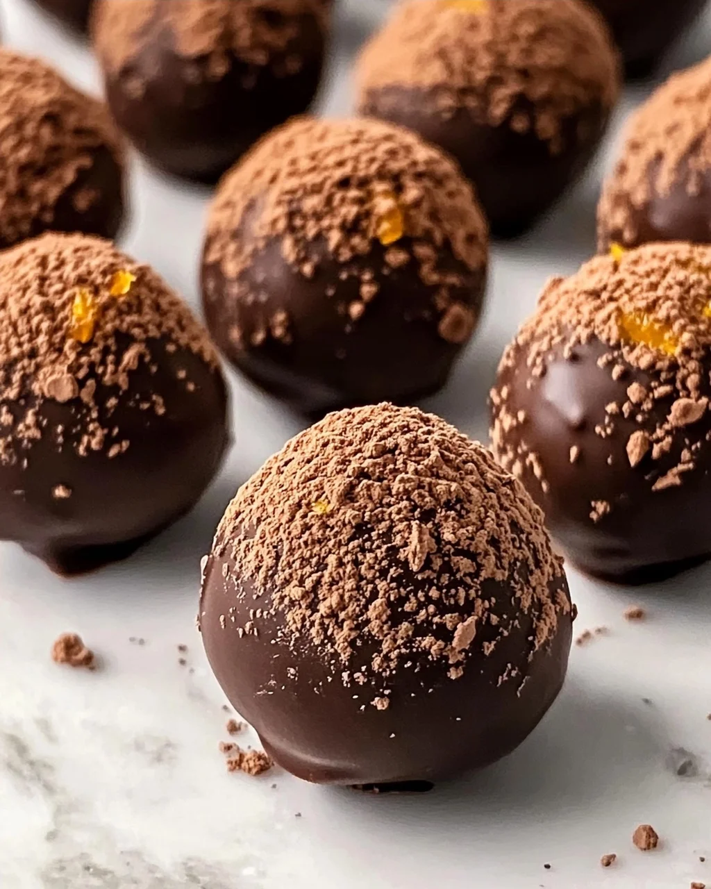 Saftige Orange-Schokoladen Weihnachts-Trüffel Rezept