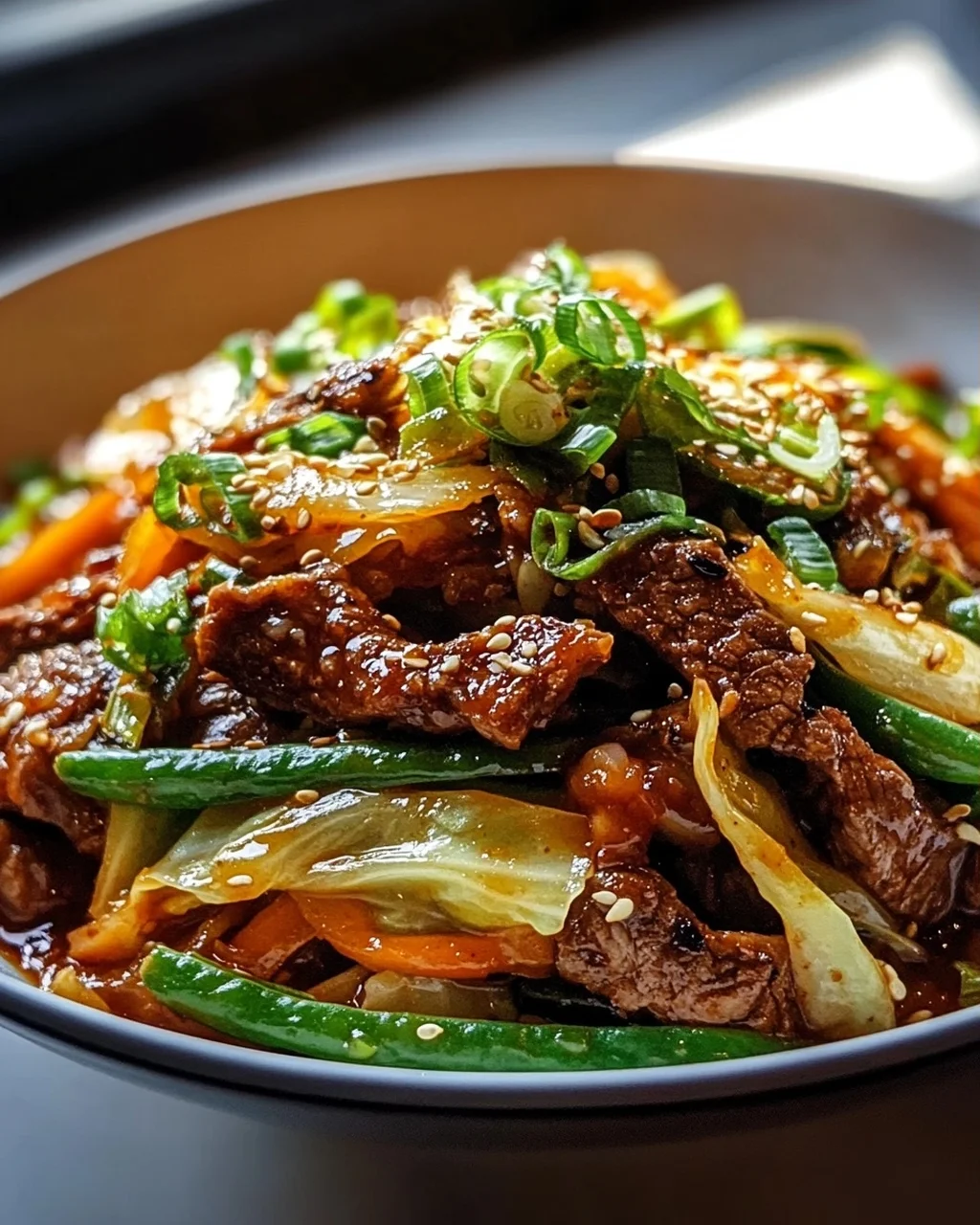 Scharfe Koreanische Rindfleisch-Kohl-Pfanne – Schnell & Lecker