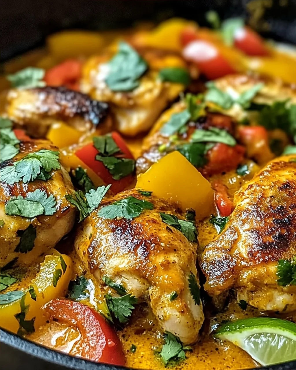 Scharfes brasilianisches Kokosnuss-Hühnchen genießen