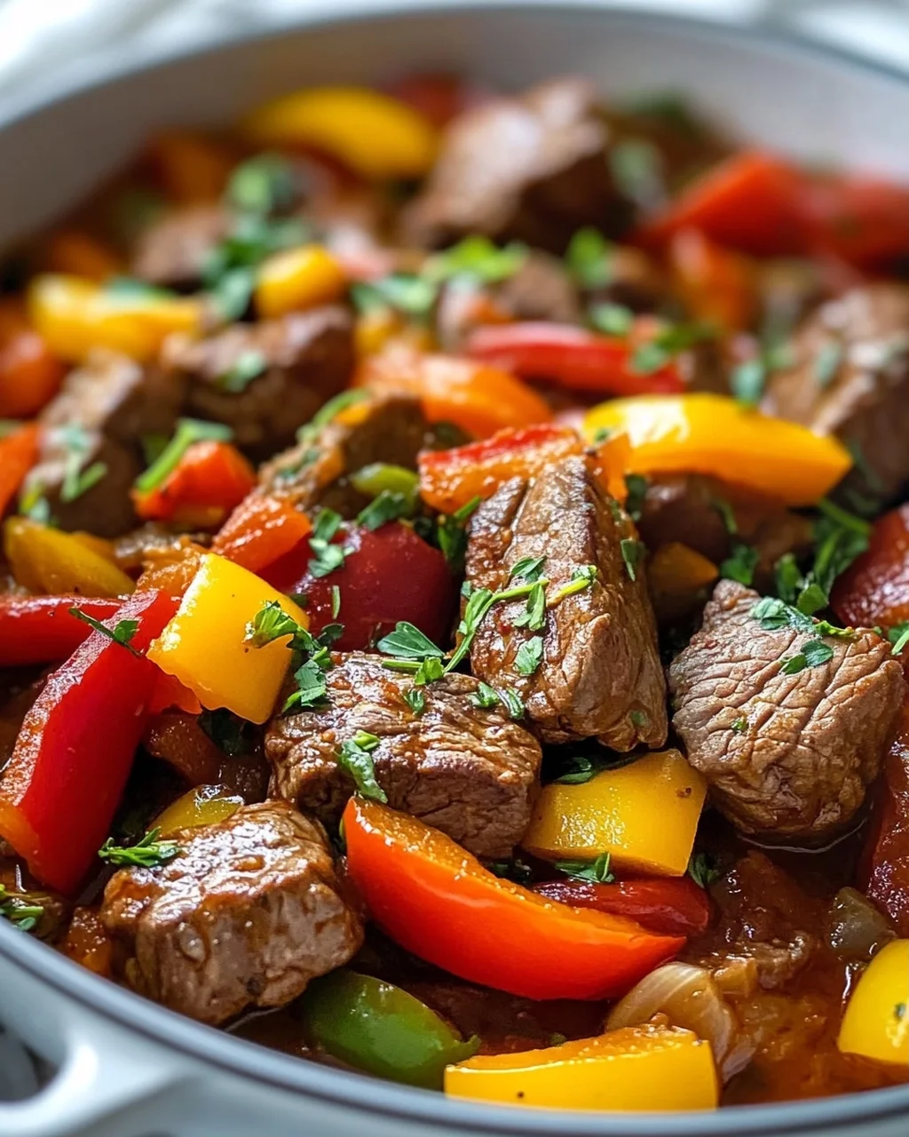 Schaschliktopf Herbst: Rindfleisch, Paprika & Kräuter Genuss