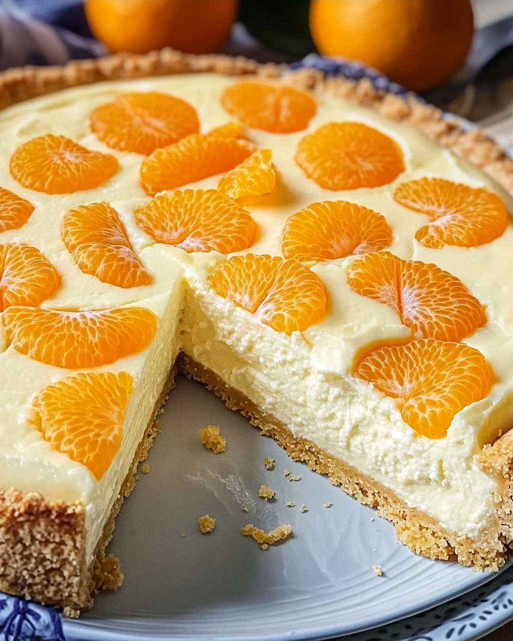 Schmandkuchen mit Mandarinen oder Faule Weiber Kuchen