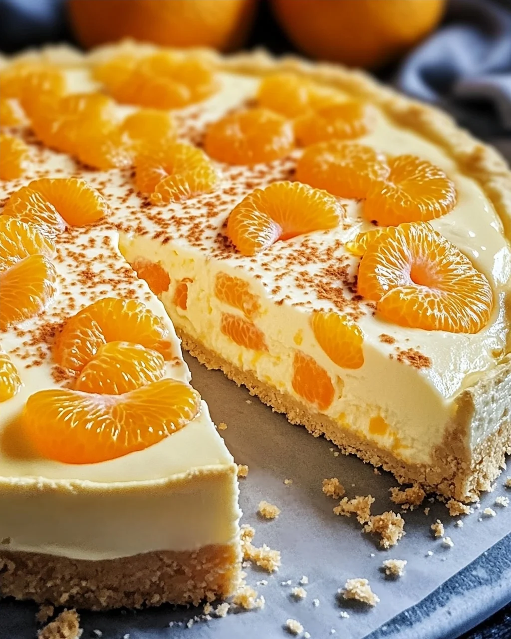 Schmandkuchen mit Mandarinen oder Faule Weiber Kuchen