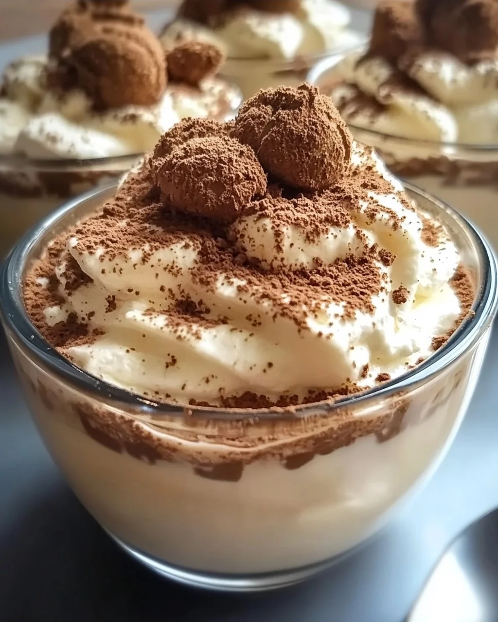 Schnelle Capuccino-Creme, die wie Tiramisu schmeckt
