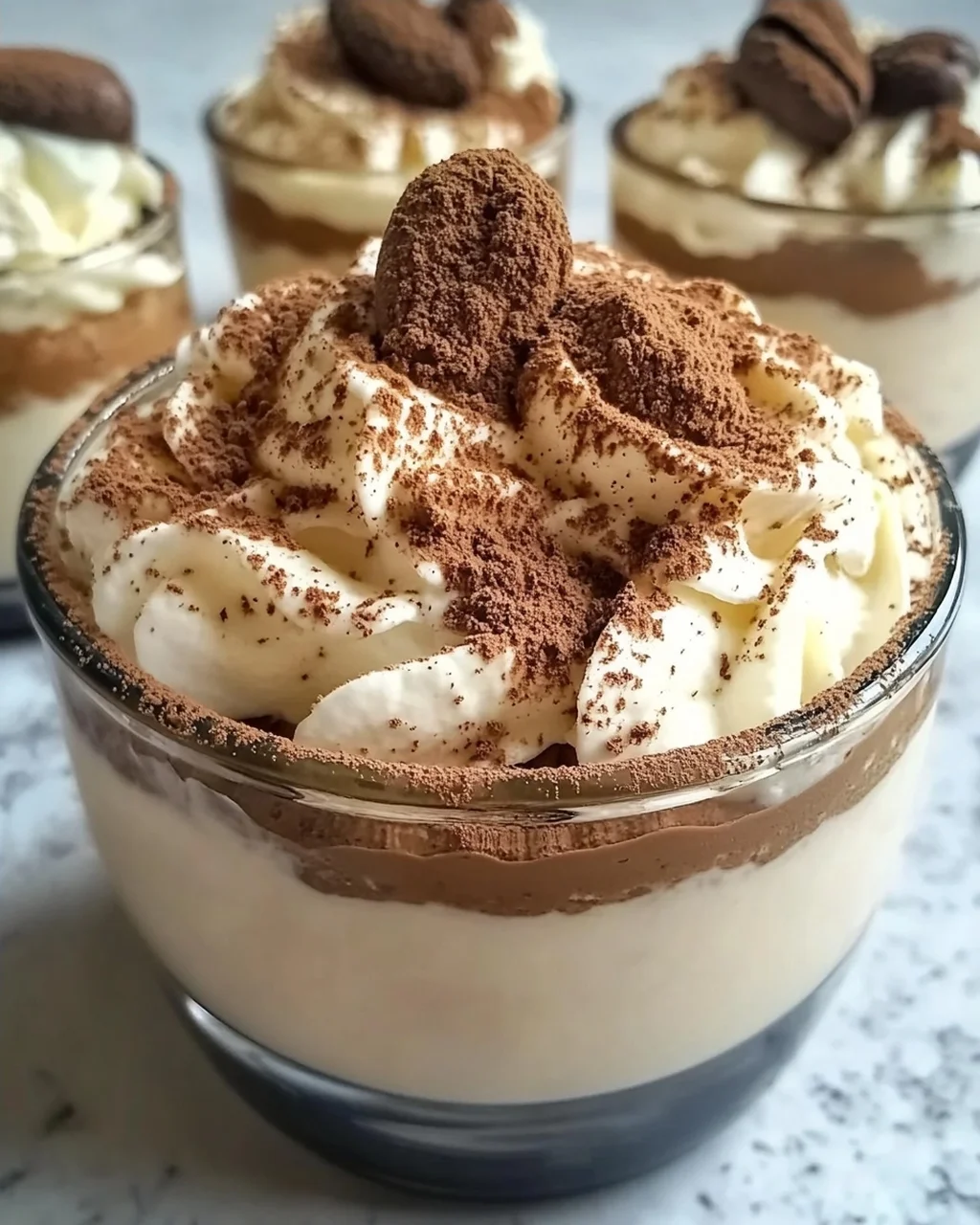 Schnelle Capuccino-Creme, die wie Tiramisu schmeckt