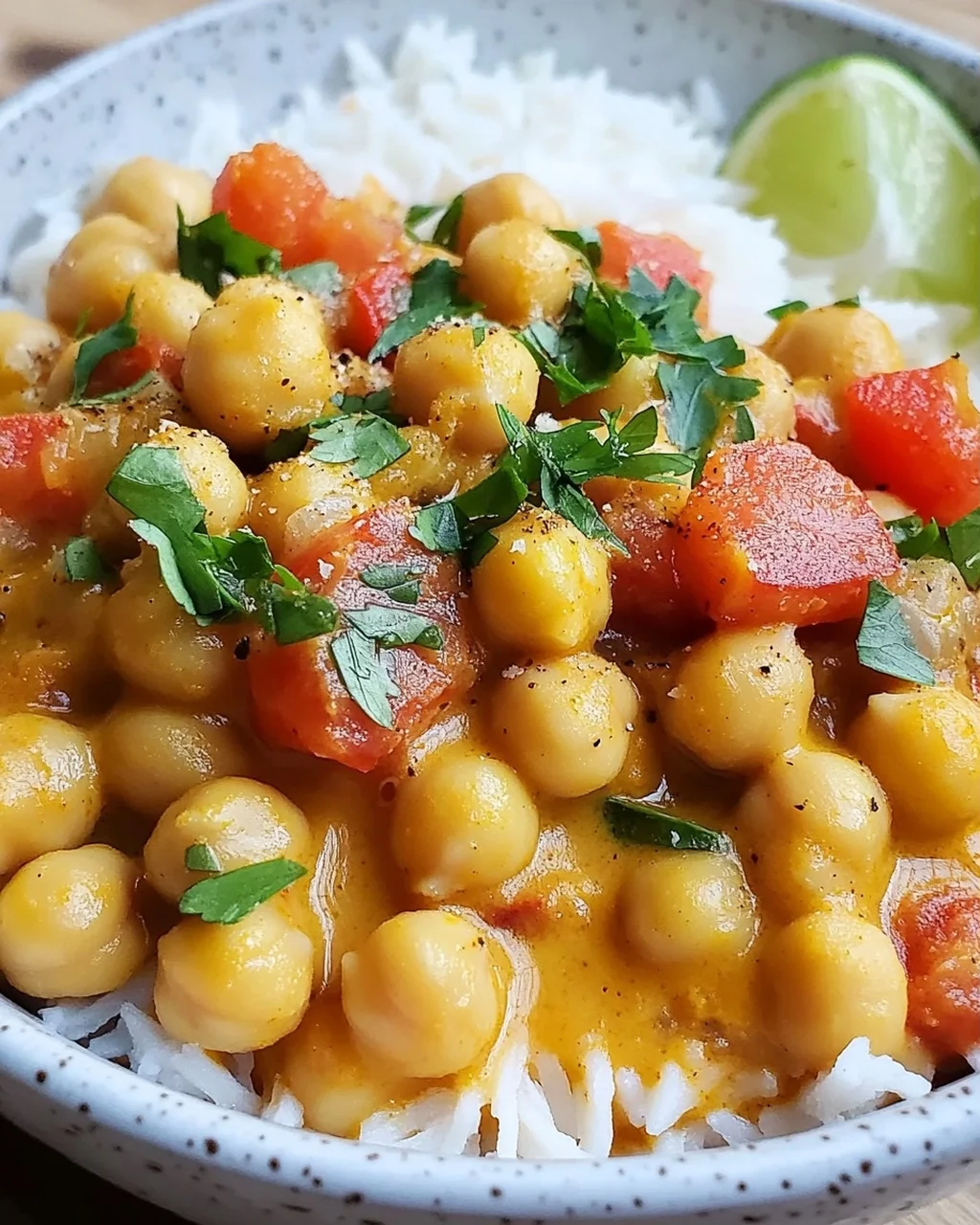 Schnelles Kichererbsen-Curry mit Kokosmilch