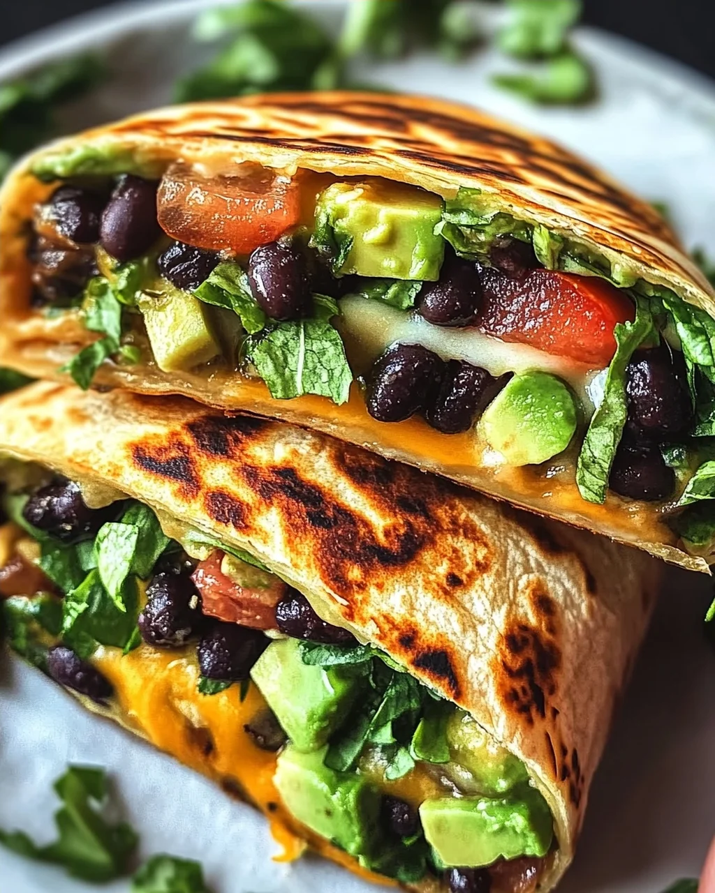 Schwarzbohnen Crunch Wrap in nur 20 Minuten