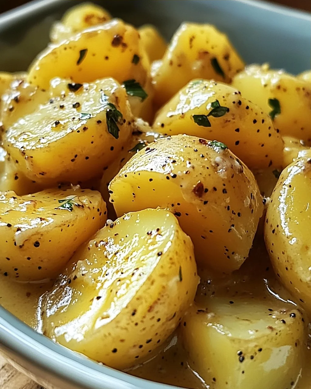 Senfsauce mit Salzkartoffeln