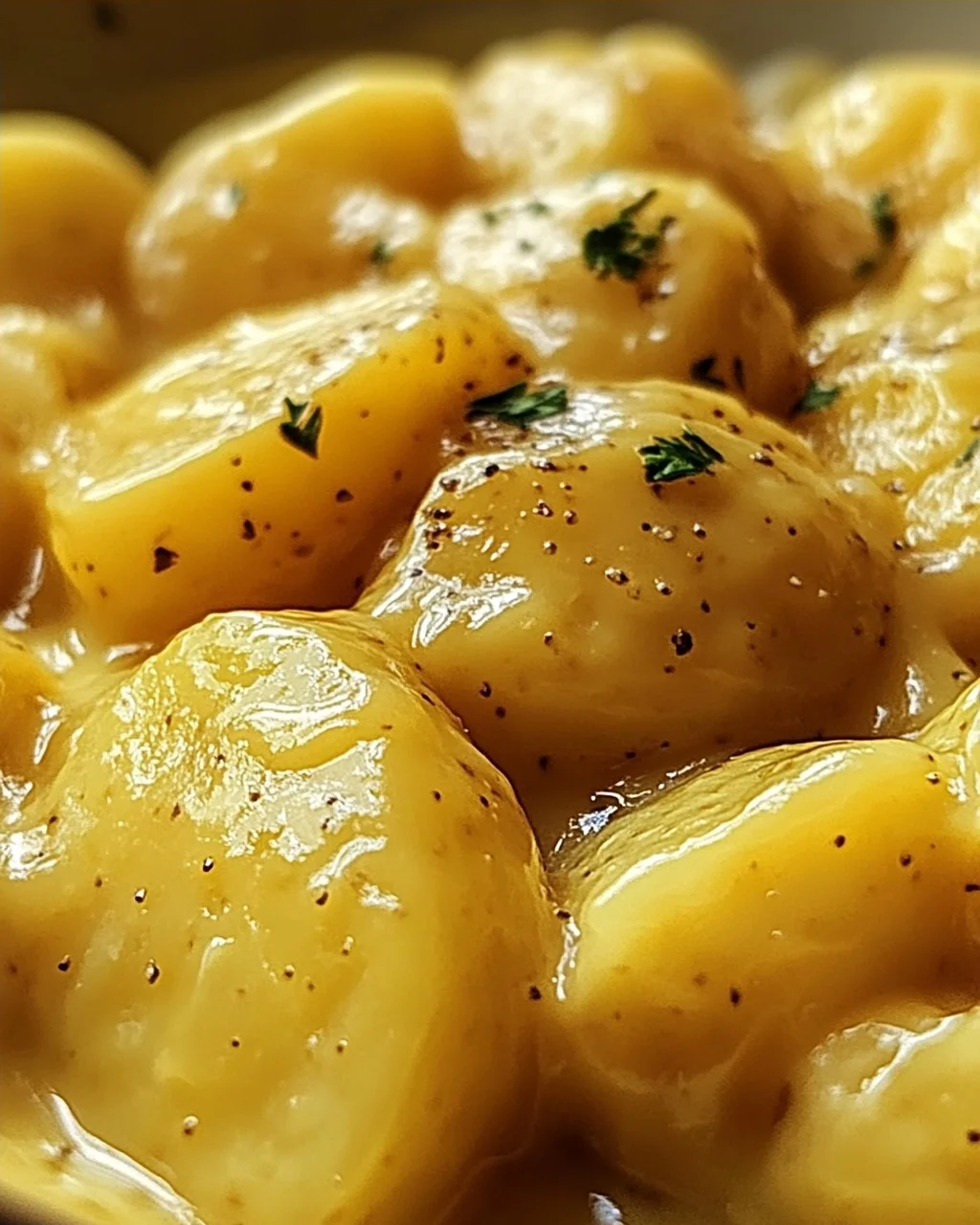Senfsauce mit Salzkartoffeln