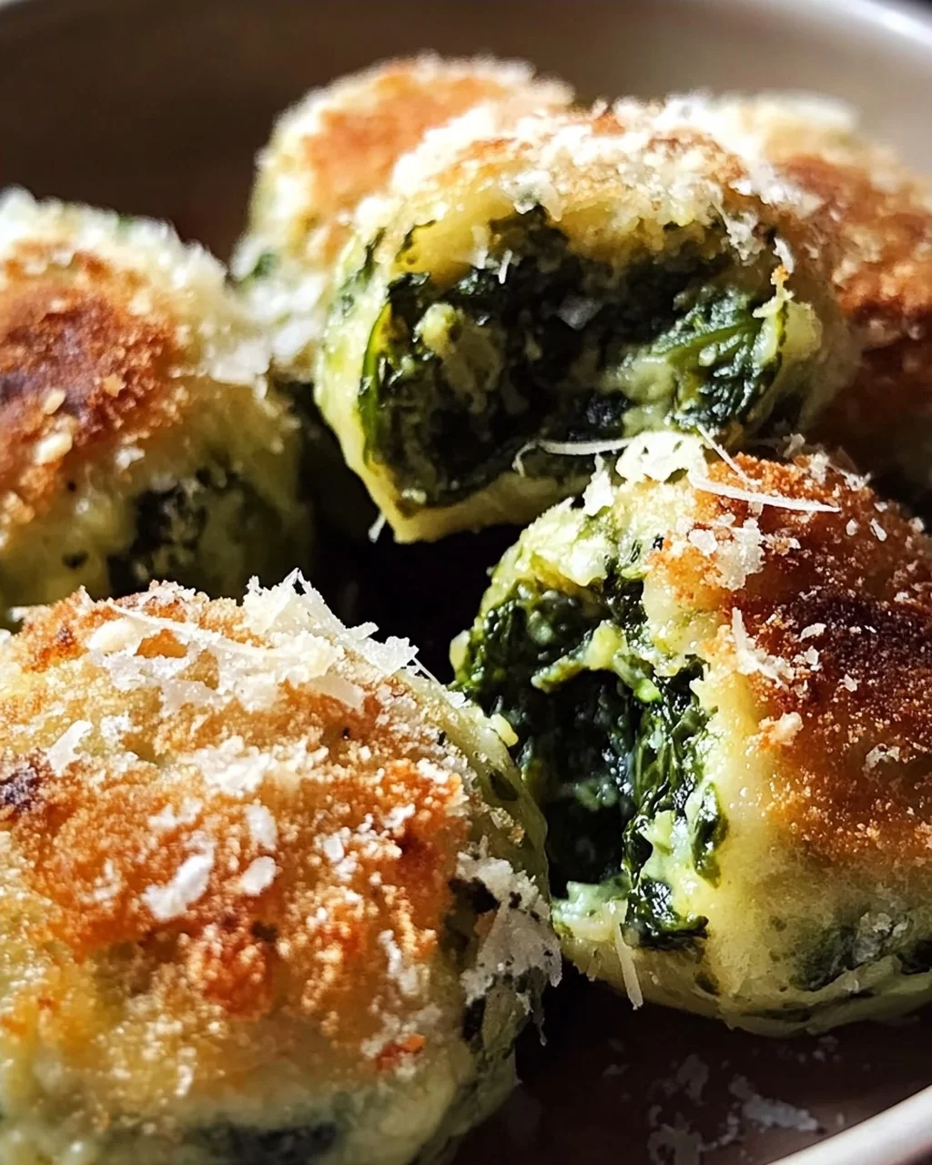Spinatknödel mit Parmesan
