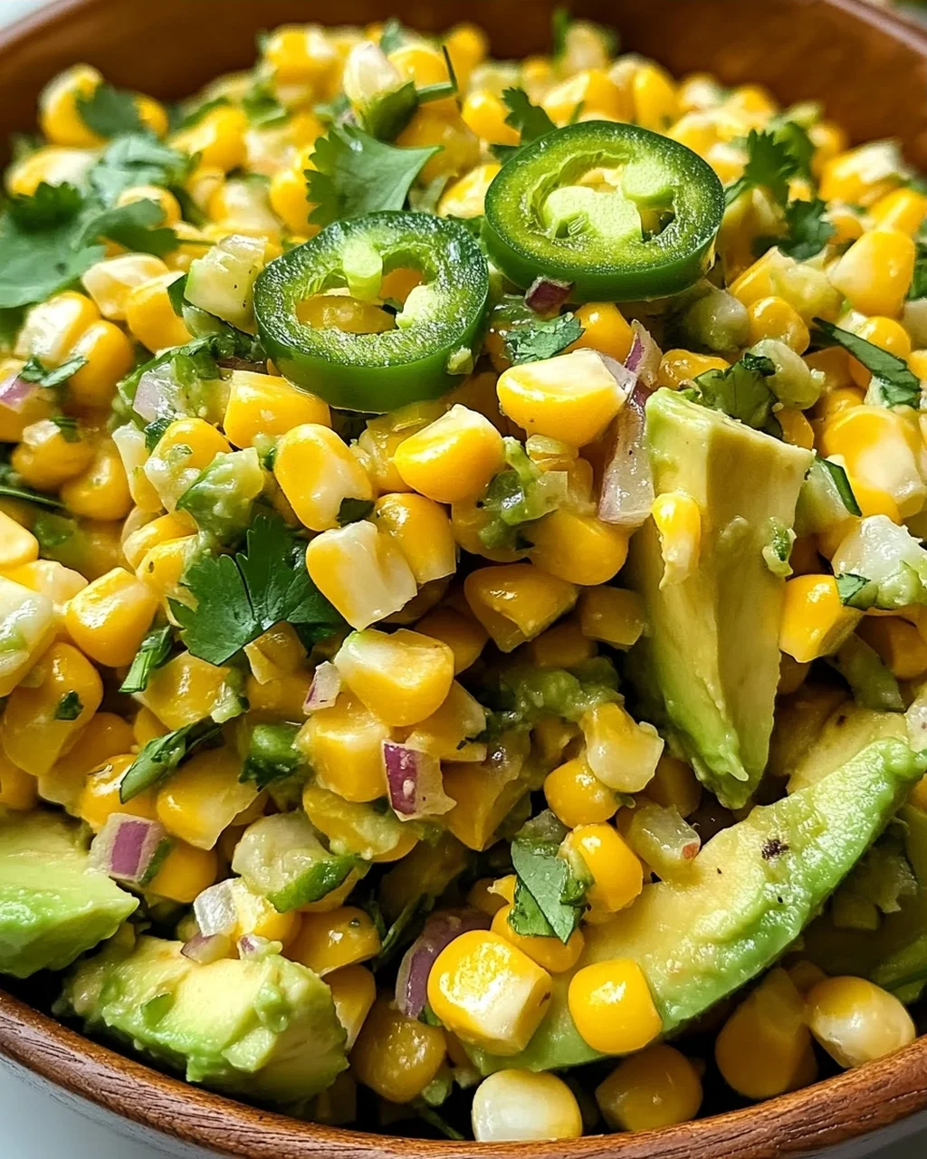 Süßmais Avocado Salat für den perfekten Sommergenuss