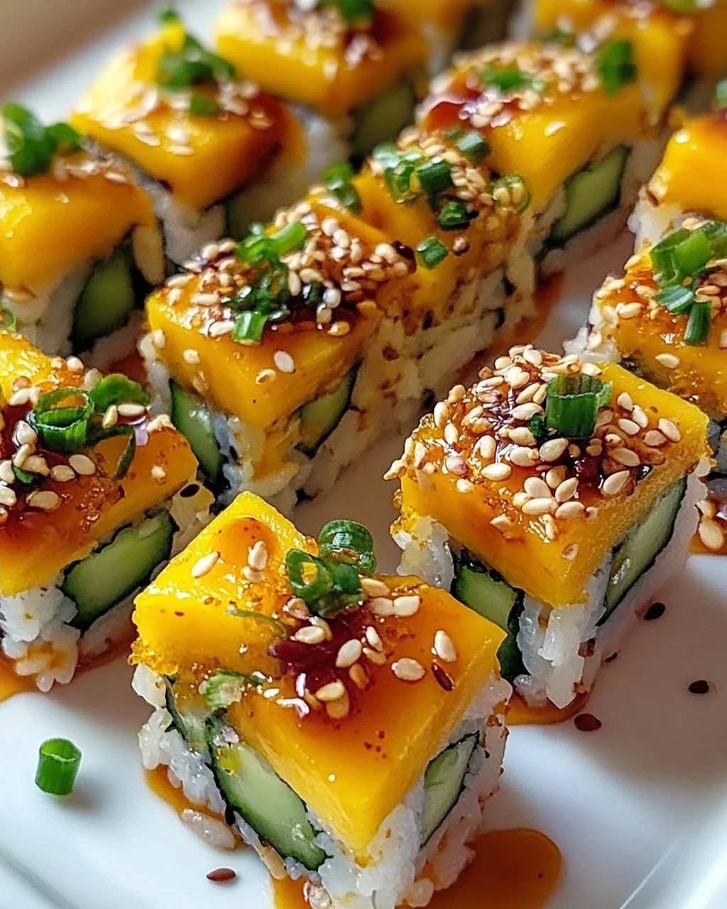 Swicy Mango Knuspriger Reis Sushi für Feinschmecker