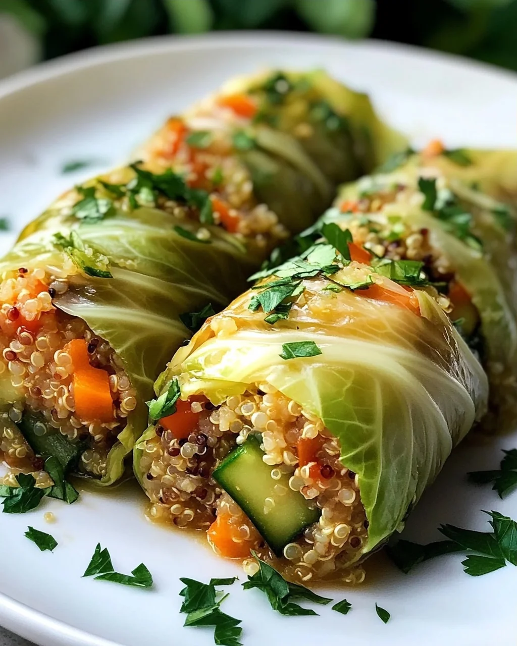 Vegetarische Kohlrouladen: Quinoa-Gemüse-Füllung purer Genuss!