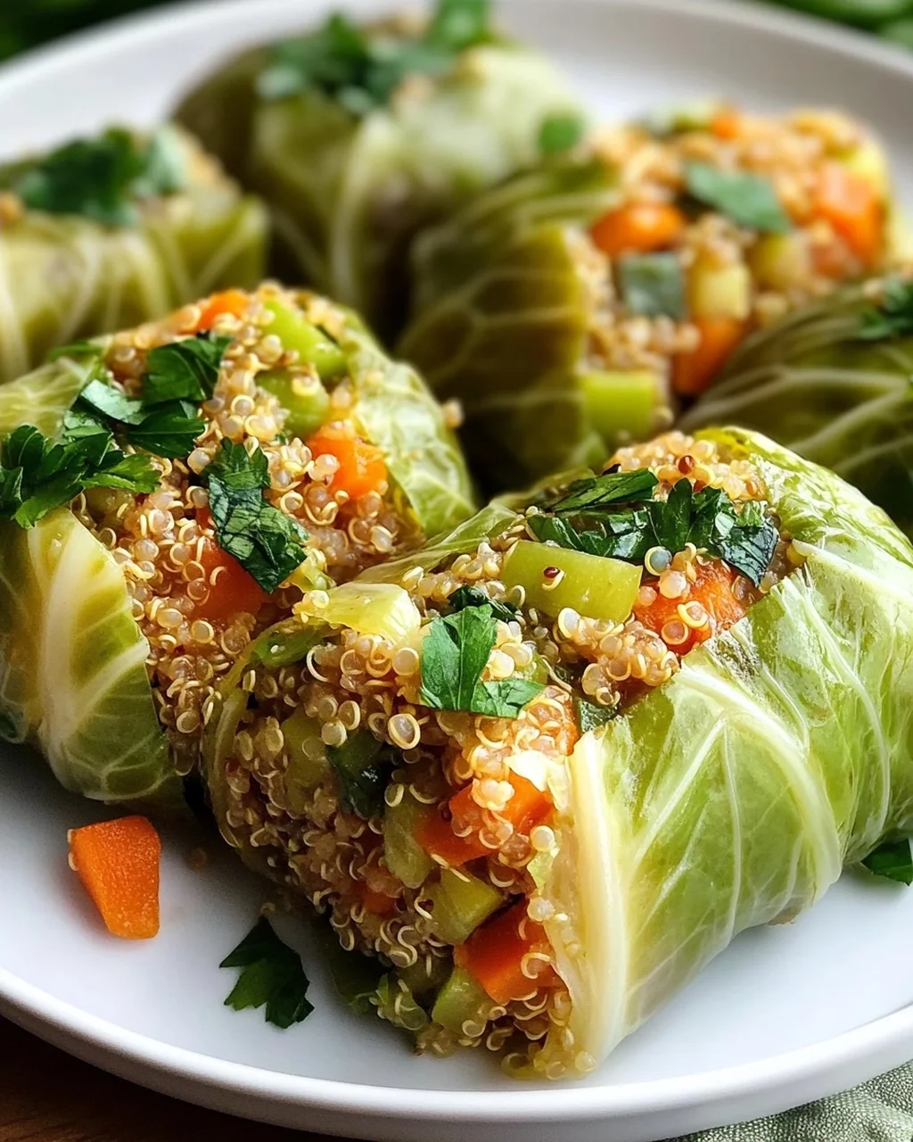 Vegetarische Kohlrouladen: Quinoa-Gemüse-Füllung purer Genuss!